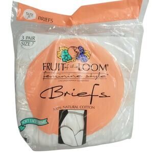 Fruit of the Loom 90s deadstock Soft Lace Trim 3 Pairs Woman's Brief's Underwear